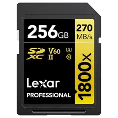 RETUR Lexar 1800X SDXC UHS-II U3 256GB 256GB (V60) R280/W210