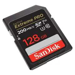 RETUR Sandisk SDXC Extreme Pro 128GB V30 128GB Minnekort. 200MB/s UHS-I V30 U3