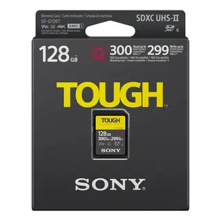 Sony Tough SD 128GB TG UHS-II Pro, 18x stronger - UHS-II R300 W299 V90