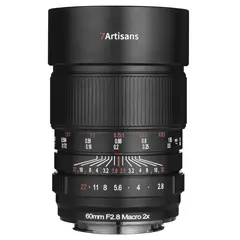 7Artisans 60mm f/2.8 Macro 2x Nikon Z-mount. Full frame. Manuell fokus. Sort