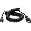 Atomos Coiled mini HDMI til HDMI 1.4 50-65cm Mini HDMI til full HDMI