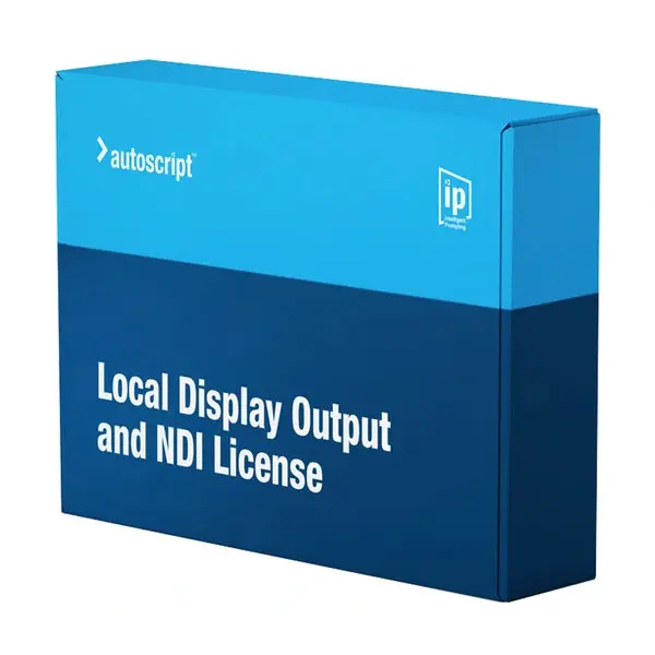 Autoscript Display Output w/ NDI License For WinPlus-IP Prompting Software 