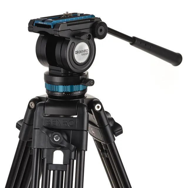 Benro KH25PC Video Tripod Kit m/hode Videostativ kit. Aluminium. Maks 1,56 m 