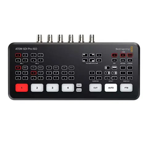 Blackmagic ATEM SDI Pro ISO 4-Channel Live Stream 3G-SDI Switcher