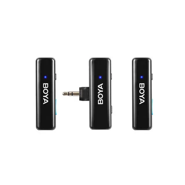 Boya BoyaLINK X2 Trådløst Mikrofonsyst 3.5 mm, Lightning og USB-C 