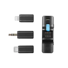 Boya BoyaLINK X2 Tr&#229;dl&#248;st Mikrofonsyst 3.5 mm, Lightning og USB-C