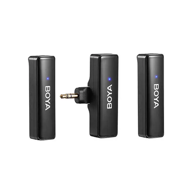 Boya BoyaLINK X2 Trådløst Mikrofonsyst 3.5 mm, Lightning og USB-C 