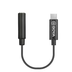 Boya BY-K4 Mikrofondapter USB-C 3,5mm Mikrofondapter USB-C til 3,5mm