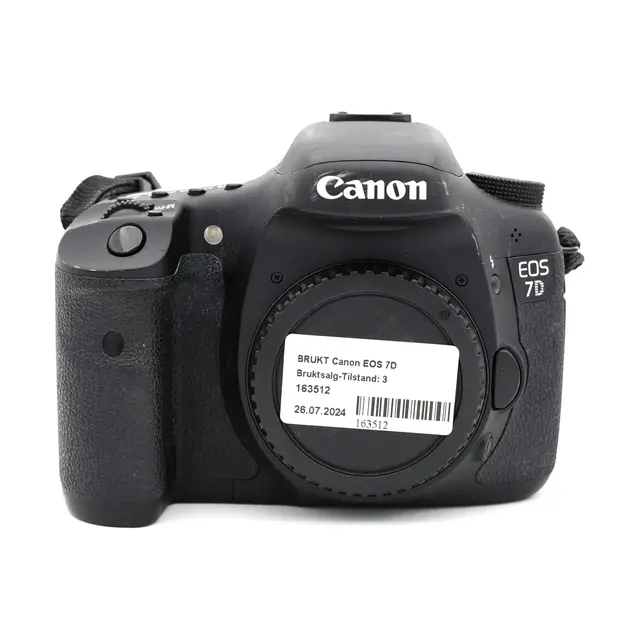 BRUKT Canon EOS 7D Tilstand: 3 | 6 899 eksp. 