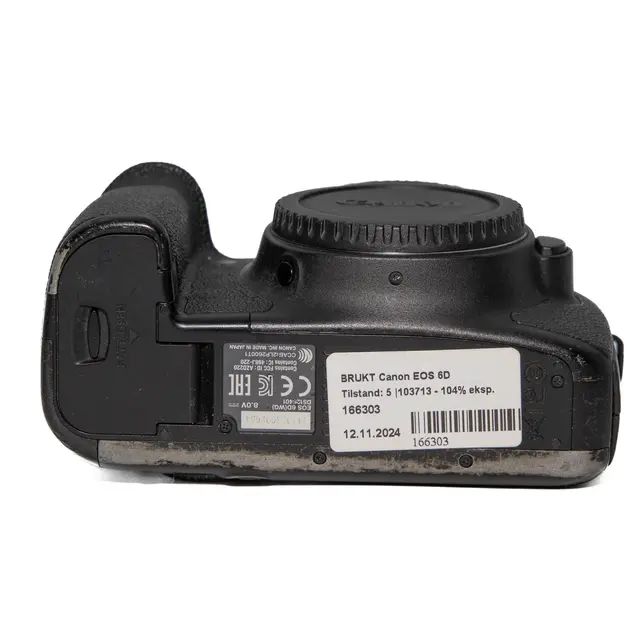 BRUKT Canon EOS 6D Tilstand: 5 |103713 - 104% eksp. 