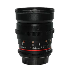 BRUKT Rokinon VDSLR 24mm T1.5 Tilstand: 3 | Canon EF