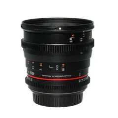 BRUKT Rokinon VDSLR 50mm T1.5 Tilstand: 3 | Canon EF