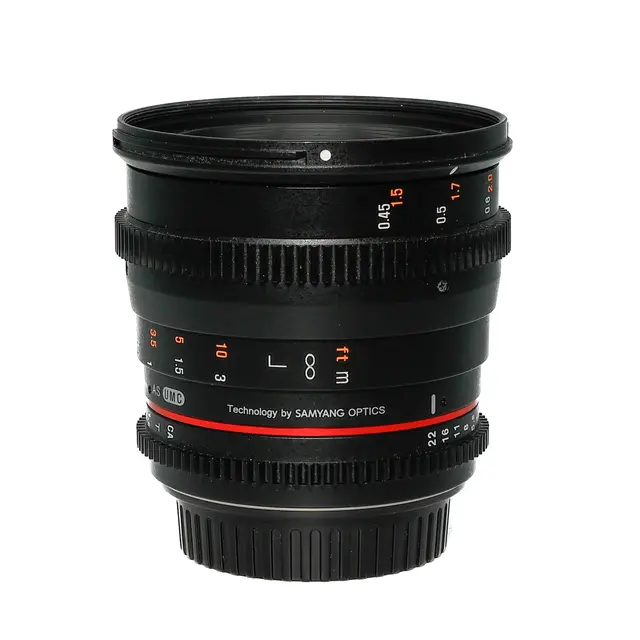 BRUKT Rokinon VDSLR 50mm T1.5 Tilstand: 3 | Canon EF 