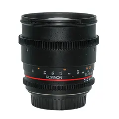 BRUKT Rokinon VDSLR 85mm T1.5 Tilstand: 3 | Canon EF