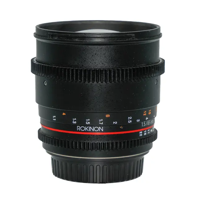 BRUKT Rokinon VDSLR 85mm T1.5 Tilstand: 3 | Canon EF 