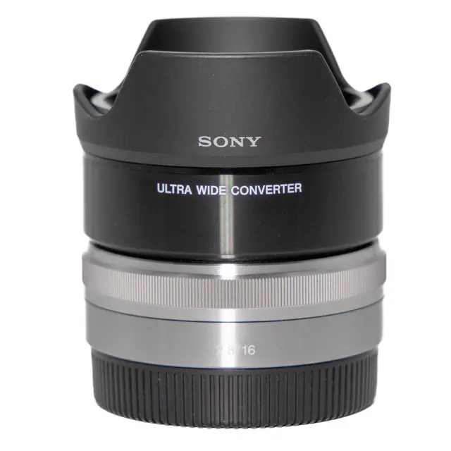 BRUKT Sony E 16mm f/2.8 m/UltraWide Conv Tilstand: 2 | Sony E 