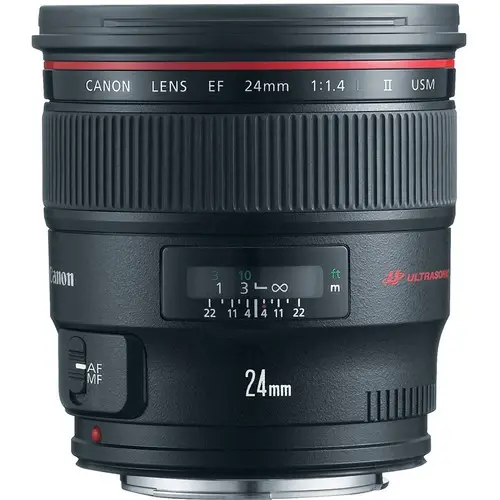 Canon EF 24mm f/1.4L II USM Filterstørrelse 77mm 