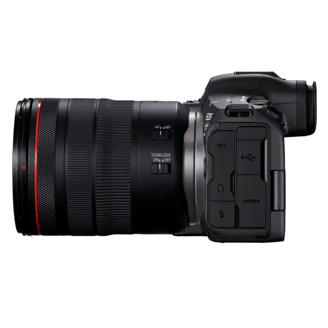 Canon EOS R5 II m/24-105mm f/4 L IS 45MP sensor, 30 bps, 8K video 