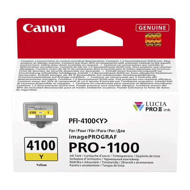 Canon Ink PFI-4100 Yellow For imagePROGRAF PRO-1100 