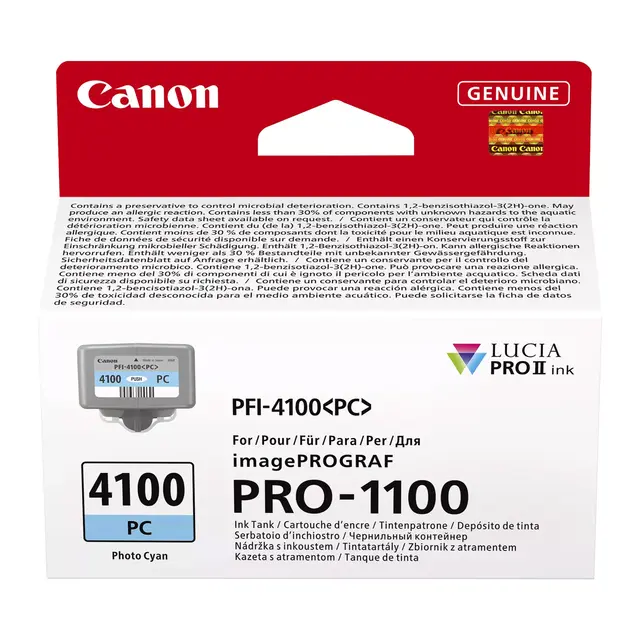 Canon Ink PFI-4100 Photo Cyan For imagePROGRAF PRO-1100 