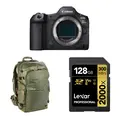 Canon EOS R5 Mark II Premiumpakke Lexar 128GB MK og Shimoda V2 30 backpack