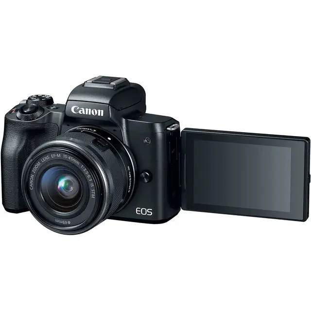 Canon EOS M50 Sort Kit m/15-45mm 