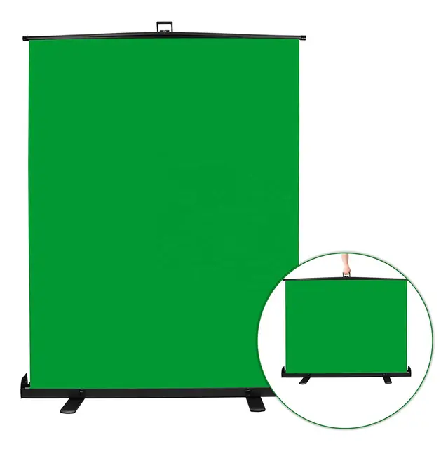 Caruba Rollup Greenscreen 155X205cm Sammenleggbar bakgrunn 