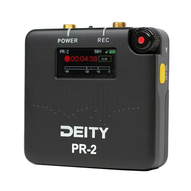 Deity PR-2 Stereo Pocket Recorder Med Lavalier Mic. 32-bit float 