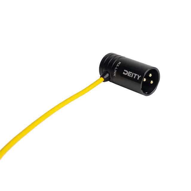 Deity RX-Link Locking Right Angle 3.5mm TRS Male to Right-Angle XLR Male Cable 