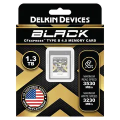 Delkin CFexpress Black 4.0 1.3TB Type B 1.3TB. R3530/W3250