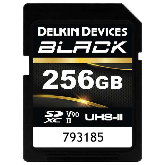 Delkin SDXC Black Rugged UHS-II 256GB 256GB. R300/W250 (V90) 