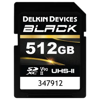 Delkin SDXC Black Rugged UHS-II 512GB 512GB. R300/W250 (V90)