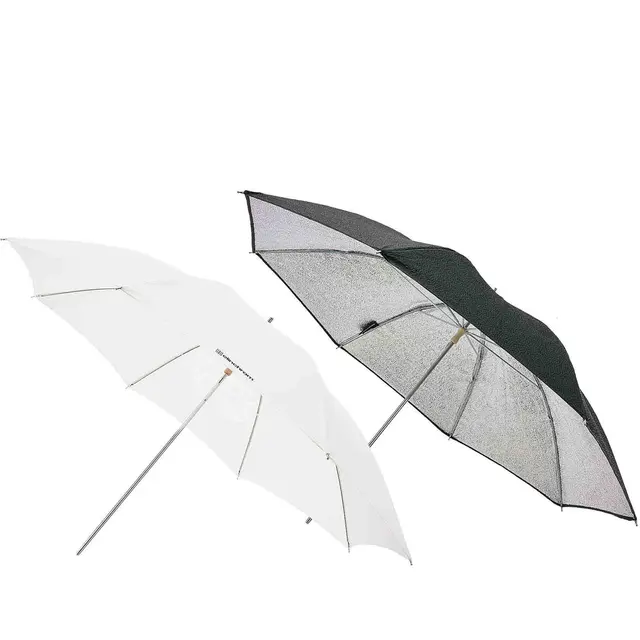 Elinchrom Umbrella KIT 83cm 2stk Paraply SET 1stk Sølv + 1stk Transparent 