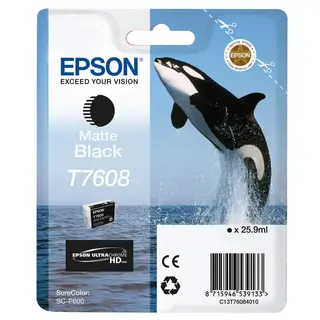 Epson Ink UltraChrome HD T76084N10 Matte Black For SC-P600