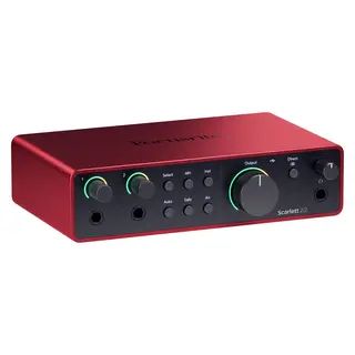 Focusrite Scarlett 2i2 Gen4 USB-lydkort, 2 inn/2 ut