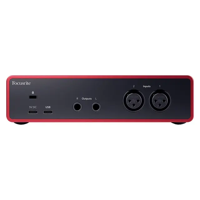 Focusrite Scarlett 2i2 Gen4 USB-lydkort, 2 inn/2 ut 