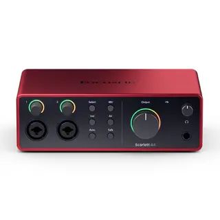 Focusrite Scarlett 4i4 Gen4 USB-lydkort, 4 inn/4 ut