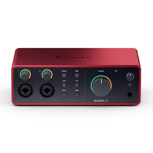 Focusrite Scarlett 4i4 Gen4 USB-lydkort, 4 inn/4 ut 