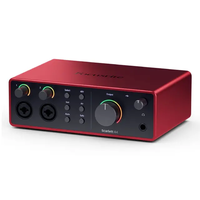 Focusrite Scarlett 4i4 Gen4 USB-lydkort, 4 inn/4 ut 