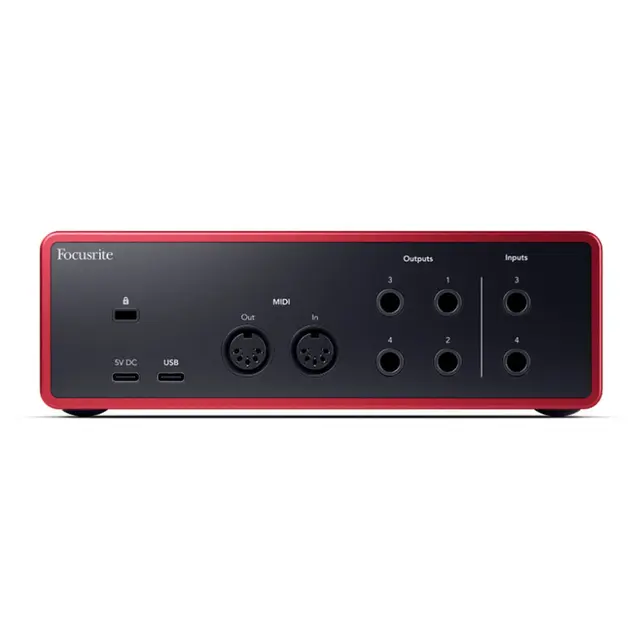 Focusrite Scarlett 4i4 Gen4 USB-lydkort, 4 inn/4 ut 