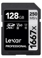 Lexar Pro 1667X SDXC UHS-II U3 128GB 128GB (V60) R250/W120