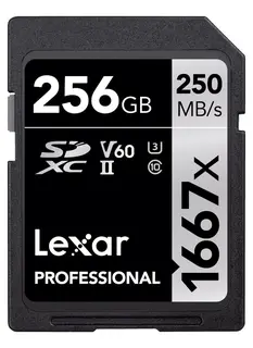 Lexar Pro 1667X SDXC UHS-II U3 256GB 256GB (V60) R250/W120