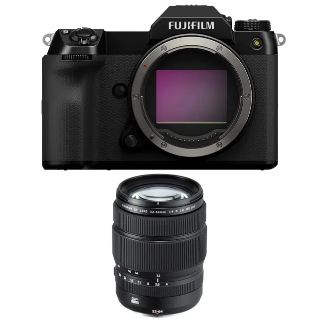 Fujifilm GFX 100S II+ GF 32-64mm 102 MP mellomformat & X-Processor 4 