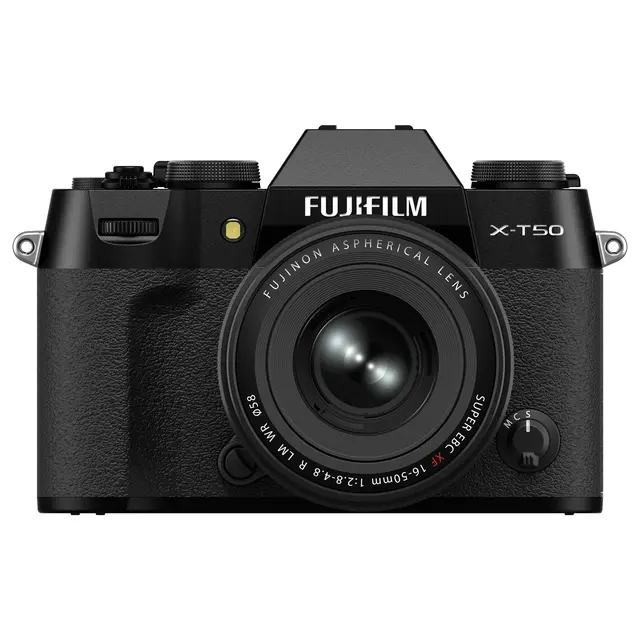 Fujifilm X-T50 m/16-50mm f/2.8-4.8 R LM Sort. 40.2 MP. APS-C. X-Processor 5 