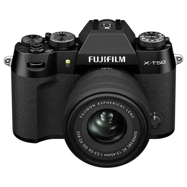 Fujifilm X-T50 m/XC15-45mm f/3.5-5.6 OIS Sort. 40.2 MP. APS-C. X-Processor 5 