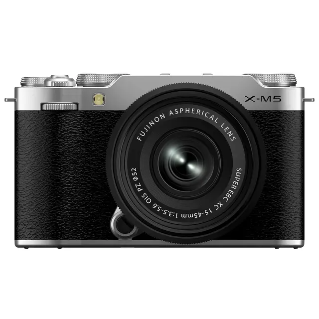 Fujifilm X-M5 Kit m/XF15-45mm f/3.5-5.6 Sølv. 26.1 MP. APS-C. X-Processor 5 