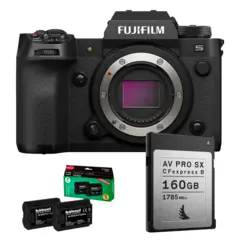Fujifilm X-H2s Kamerahus KIT + 2 stk H&#228;hnel batteri &amp; 160GB CFexpress