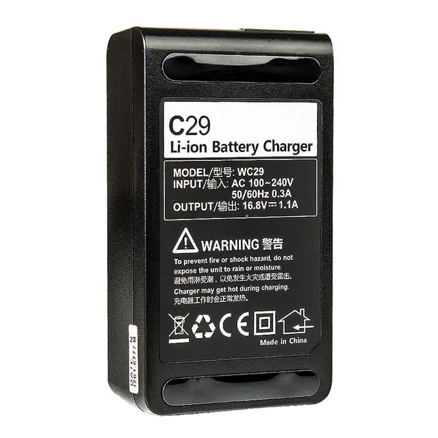 Godox Charger C29 For AD200Pro, AD300Pro Originallader for WB29 batteri 