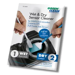 Green Clean Wet &amp; Dry Sensor Cleaner 100 100pk Sensor Swab for Full Frame sensor