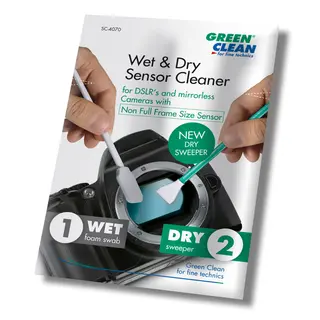 Green Clean Wet &amp; Dry Sensor Cleaner 25 25pk Sensor Swab for Full Frame sensor